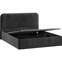 Кровать Трия Тиффани Тип 1 c ПМ и заглушиной 160x200 (микровелюр Wellmart Graphite) в Бресте
