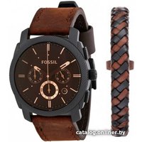 Наручные часы с украшением Fossil Machine Chronograph FS5251SET