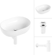 21836A + клапан 21190W + сифон 21635W (белый матовый)