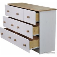 Комод Диприз Ром 7 ящиков Д 20032.1 (белый воск/антик)