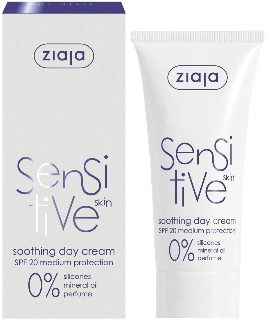 

Ziaja Крем Sensitive Skin дневной успокаивающий SPF20 50 мл