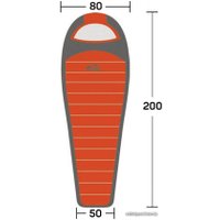 Спальный мешок TRAMP Oimyakon T-Loft Compact (правая молния, хаки)