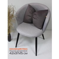 Декоративная подушка Matex Itaka Line 60-925 (серый/коричневый)