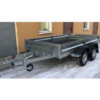 Двухосный прицеп AvtoS A30Р2B (3000x1500x300, R16, ресс. 3302 ГАЗ-1лист, тент 800мм)