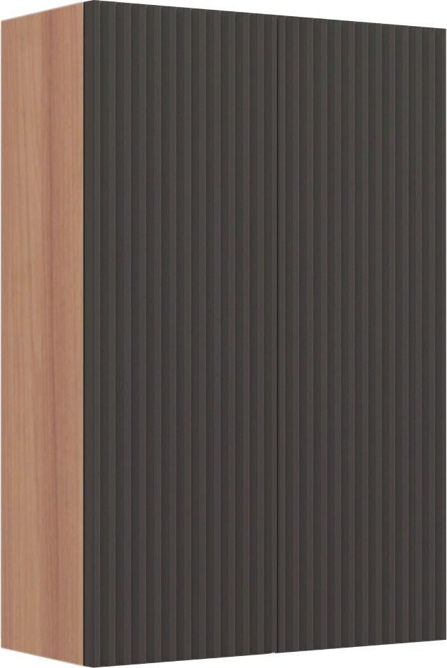 

Runo Шкаф для ванной Соренто 60/Тренто 60 вертикаль (крафтовый дуб/графит)