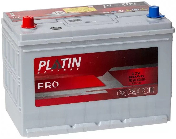 

Автомобильный аккумулятор Platin Asia Pro L+ (90 А·ч)