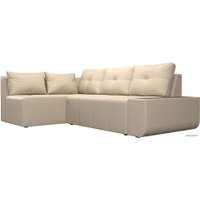Угловой диван Mebelico Амадэус 109701 (левый, экокожа, бежевый)