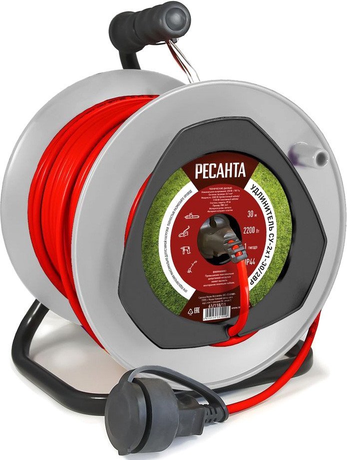 

Удлинитель на катушке Ресанта СУ-2x1-30/2ВР