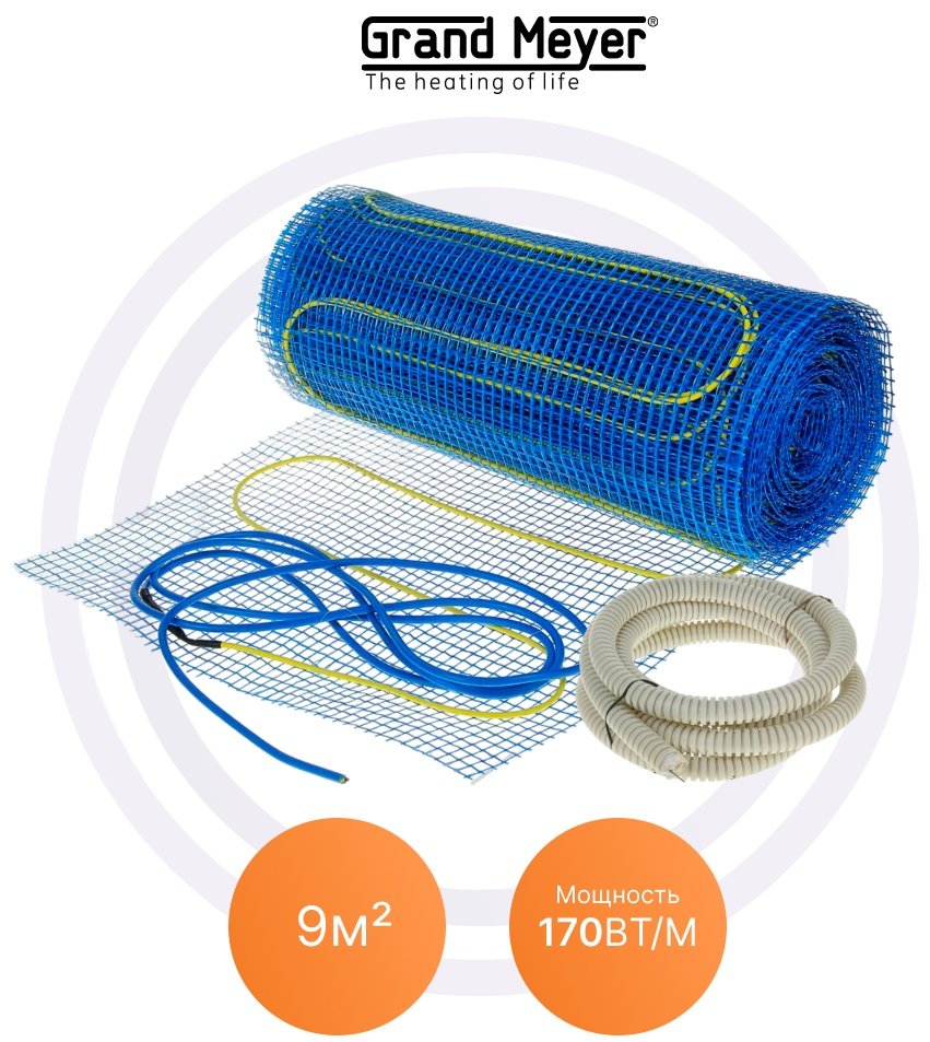 

Нагревательный мат Heat'n'Warm EcoNG170-090 9 кв.м. 1530 Вт