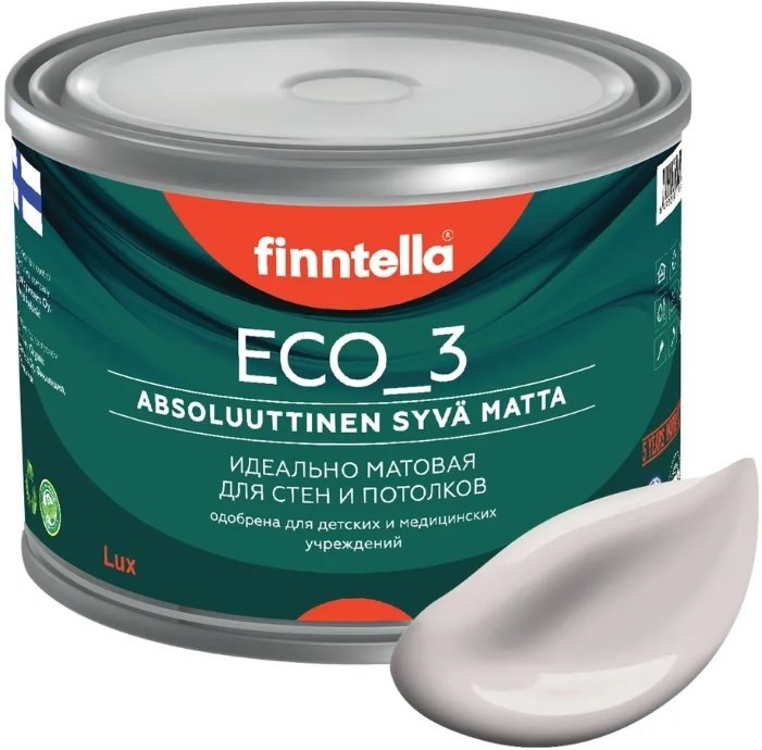 

Краска Finntella Eco 3 Wash and Clean Lilja F-08-1-9-LG287 9 л (нежно-лиловый)