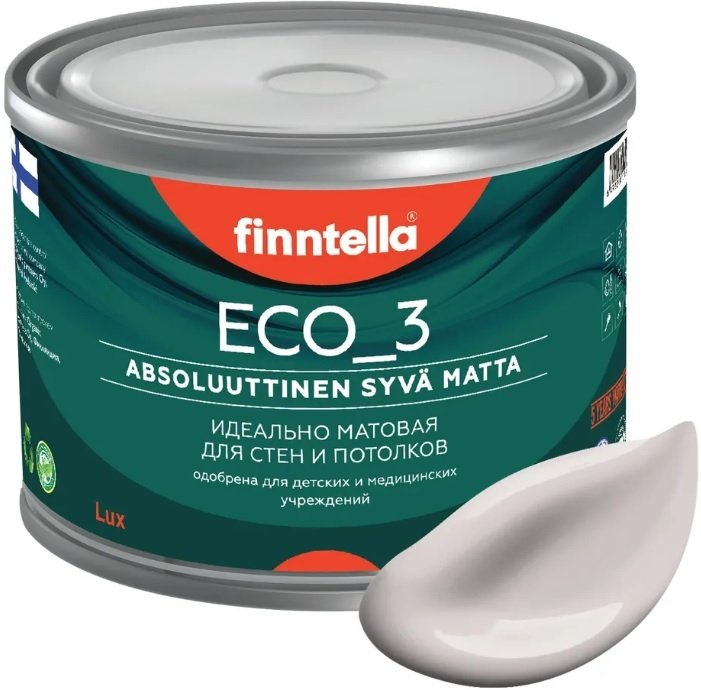 

Краска Finntella Eco 3 Wash and Clean Lilja F-08-1-3-LG287 2.7 л (нежно-лиловый)