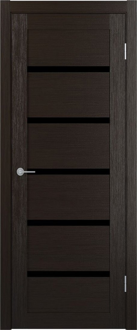 

Межкомнатная дверь Юркас Stark ST8 ДО 80x200 (венге/lacobel черный лак)