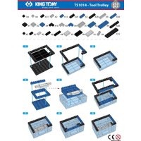 Конструктор King Tony тележка инструментальная TS1014