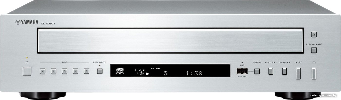 CD-проигрыватель Yamaha CD-C603 (серебристый)