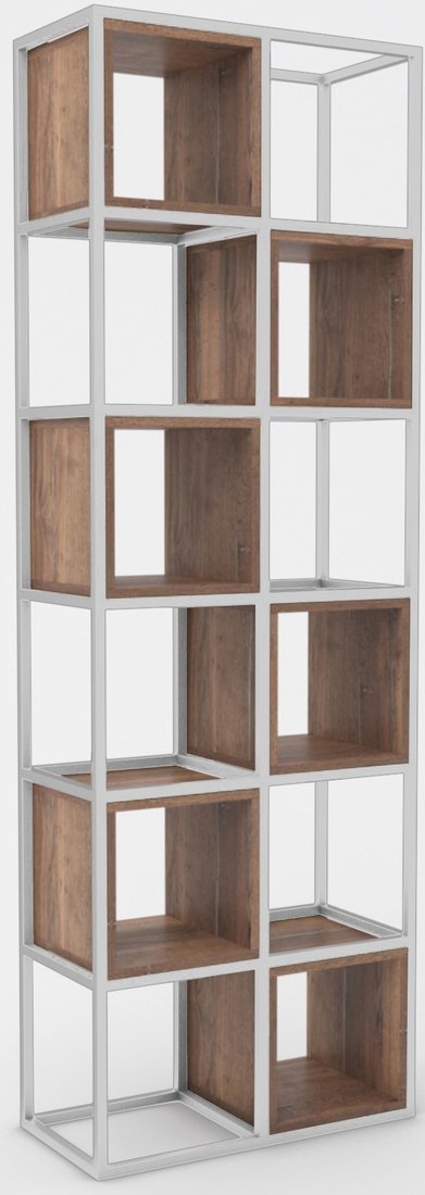 

Стеллаж Hype Mebel Грос-2 70x175 (белый/дуб галифакс олово)