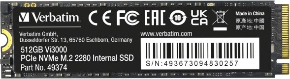 

SSD Verbatim Vi3000 512GB 49374