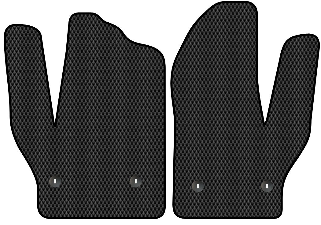

Комплект ковриков для авто Alicosta ГАЗ ГАЗель NN I (грузовой фургон / 220) 2019 - Н.В. (черный, ромб)