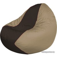 Кресло-мешок Flagman Classic К2.1-33 (бежевый темный/коричневый)