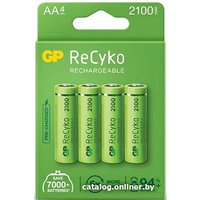 Аккумулятор GP ReCyko AA 2100mAh 4 шт.
