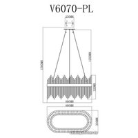 Подвесная люстра Moderli Celebria V6070-PL