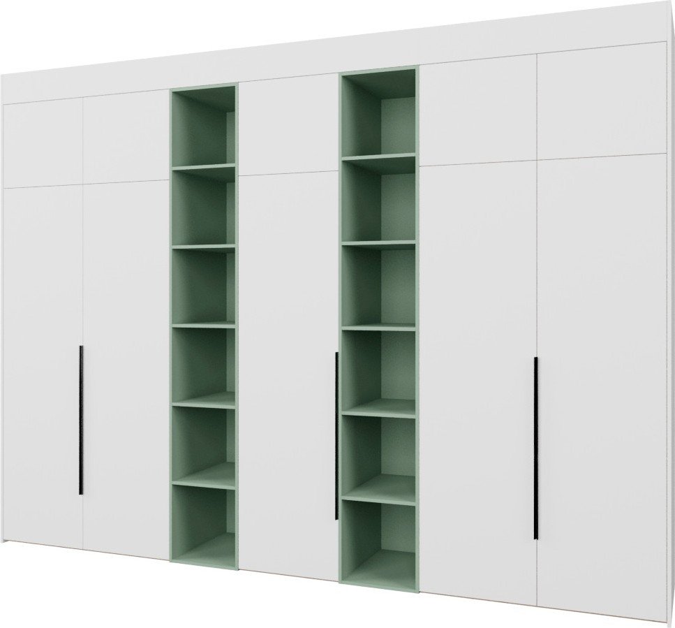 

Шкаф распашной Рэйгрупп Рэй S274-В17-1-EBZ В17-1 (дуб элисон/белый премиум/зеленый самшит)