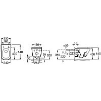 Унитаз подвесной Roca The Gap Rimless 734647L000