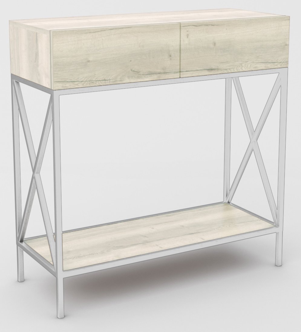 

Консольный стол Hype Mebel Лесс 100x40 (белый/древесина белая)