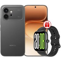 Телефон HONOR 600 Dual SIM 12GB/256GB международная версия (черный) + умные часы HONOR Choice InFoWear Watch 2 Pro по акции