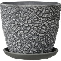 Вазон Композит Камешки №4 КБ-Б4-222-22 (4 л, серый бутон)
