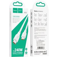 Кабель Hoco X93 USB Type-C - USB Type-C (1 м, белый)