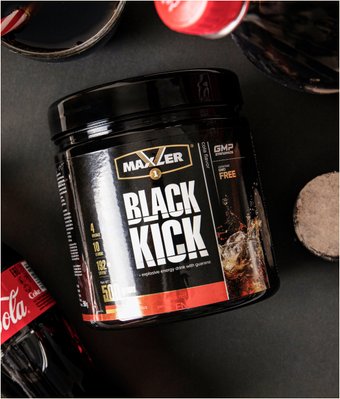 Предтренировочный комплекс Maxler Black Kick (кола, 500 г)