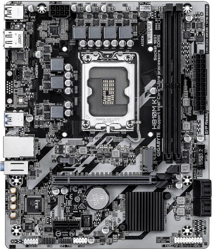 Материнская плата Gigabyte H810M K