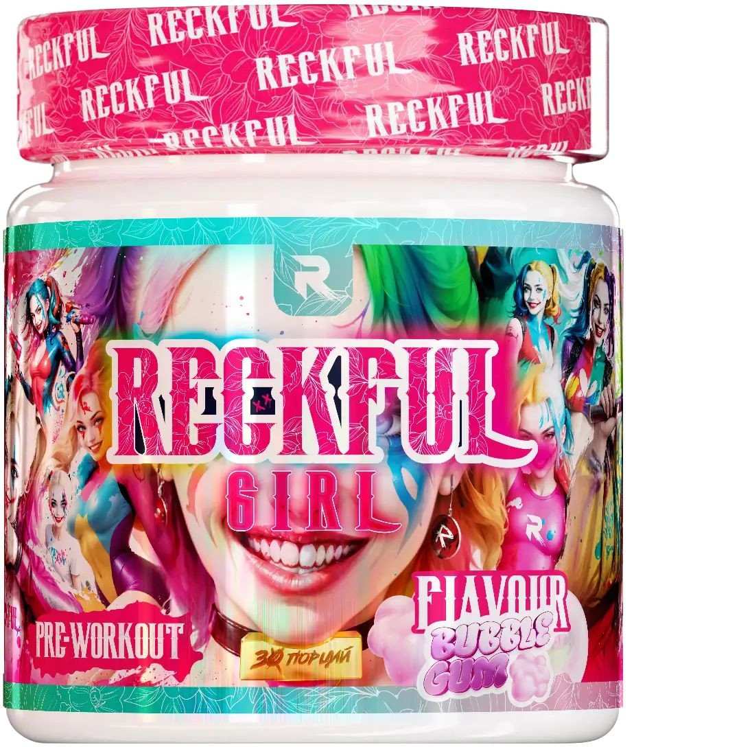 Предтренировочный комплекс Reckful Girl Pre-Workout (195 г)