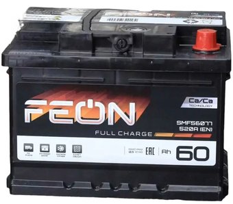 Автомобильный аккумулятор Feon L+ (60 А·ч)