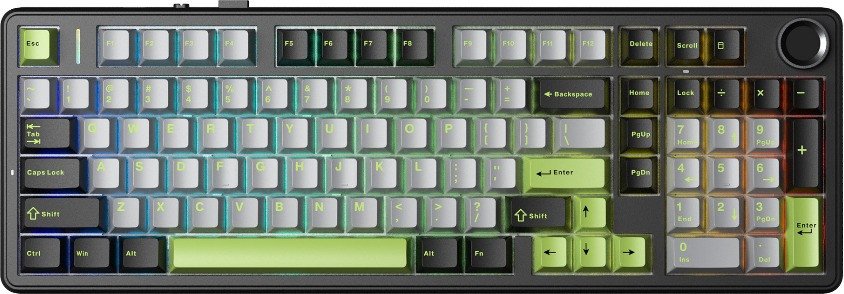 Клавиатура AULA F99 Pro (черный/белый/зеленый, Leobog Star Vector)