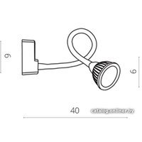 Бра Arte Lamp Cercare A4107AP-1BK