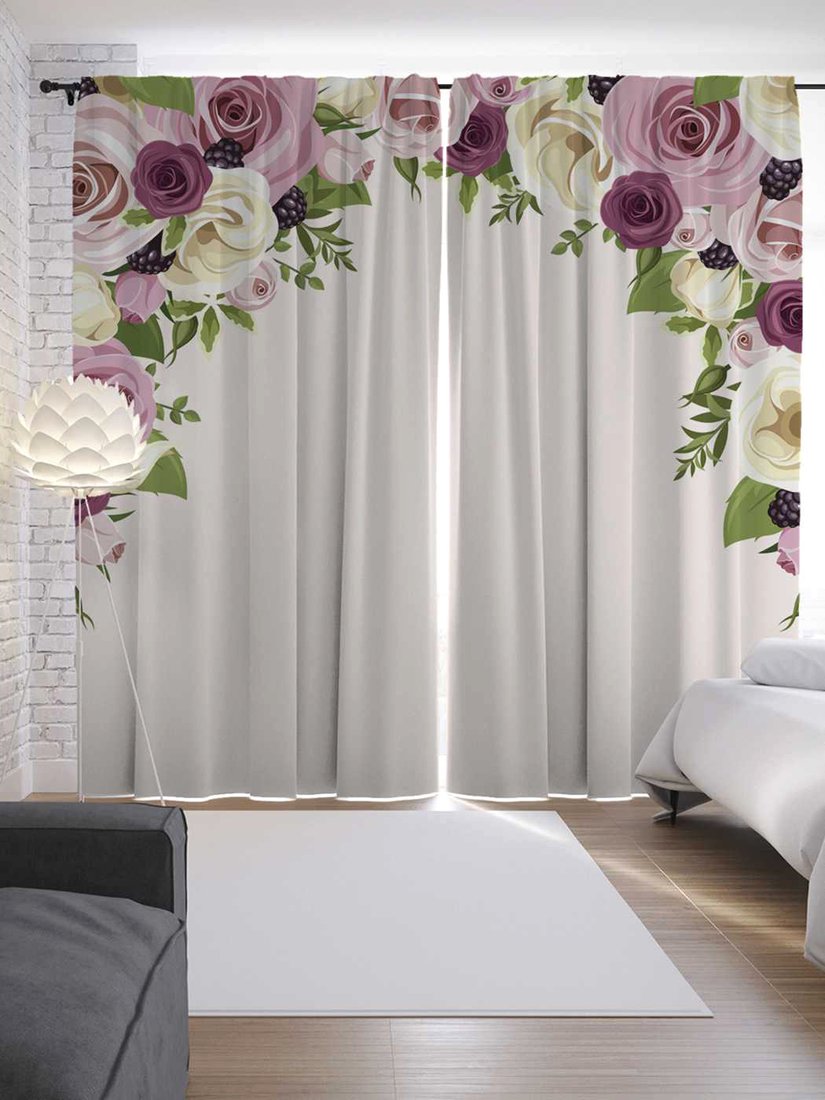 

Комплект штор JoyArty Арка цветов 2.9x2.65 м (2 шт)