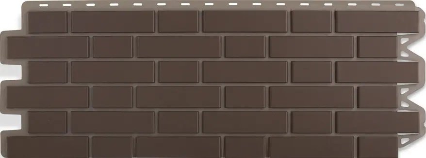

Панель фасадная Альта-Профиль Кирпич Клинкерный 1220x440 мм 7019 (коричневый)