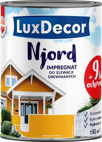 Краска LuxDecor Njord Зимнее солнце 0.75 л (глянец)