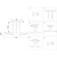 Подвесная люстра Ambrella light Techno Spot TN5157/2 BK (черный)