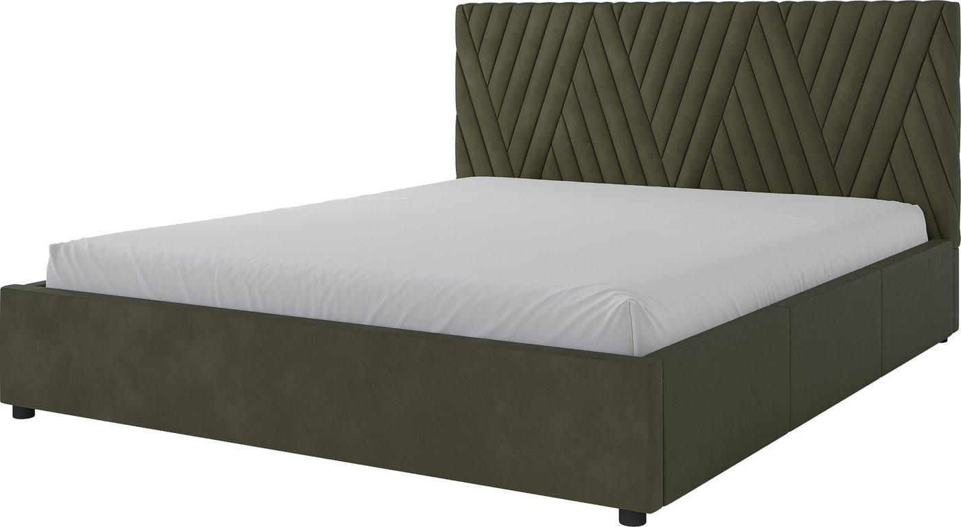 

Кровать Bravo Мебель Нельсон 160х200 без ПМ стандарт 1 вариант (тростниковый, дельта)