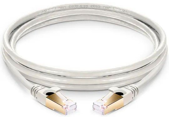 Кабель USBTOP RJ45 - RJ45 FTP CAT-7 (5 м, белый)