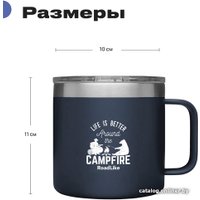 Термокружка RoadLike Camp 415мл (синий)
