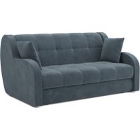 Диван Мебель-АРС Аккордеон Барон НПБ 140x200 (велюр серый/синий HB-178/26)