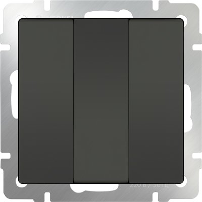 

Выключатель Werkel WL07-SW-3G (серо-коричневый)
