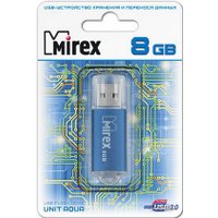 USB Flash Mirex UNIT AQUA 8GB (13600-FMUAQU08)