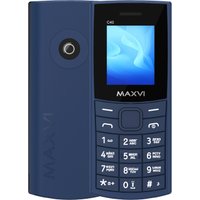 Кнопочный телефон Maxvi C40 (синий)