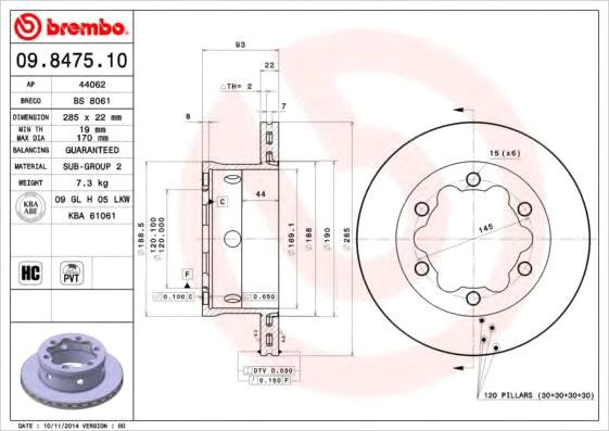 

Brembo 09847510