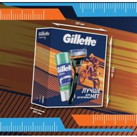 Подарочный набор Gillette Fusion Станок + 1 кассета + Гель для бритья (75 мл)