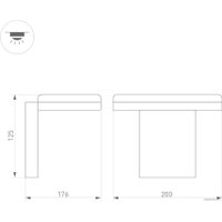 Уличный настенный светильник Arlight LGD-TENT-WALL-9W Warm3000 029977